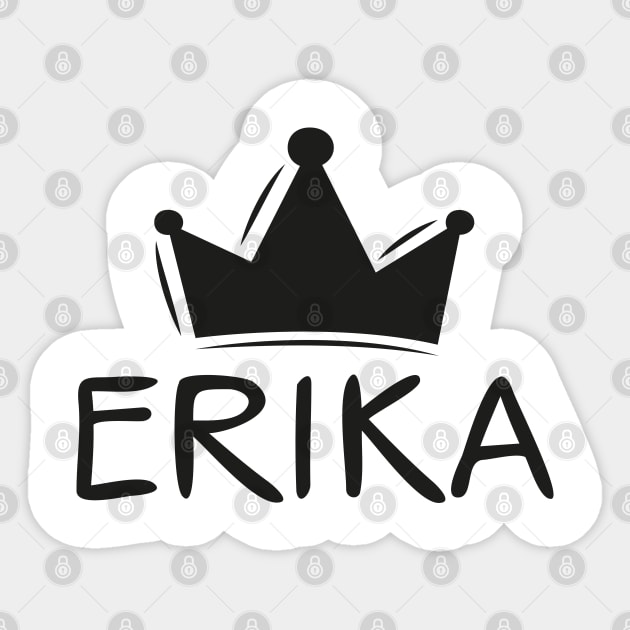 Erika name, Sticker design. Sticker by khaled